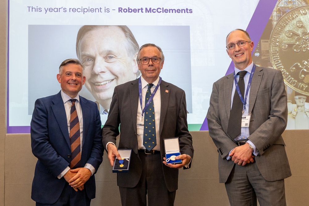 PRESS RELEASE  Paper Gold Medal awarded to Liveryman of the Stationers' Company Robert McClements for his outstanding and sustained contribution to the UK’s Paper-based Industries