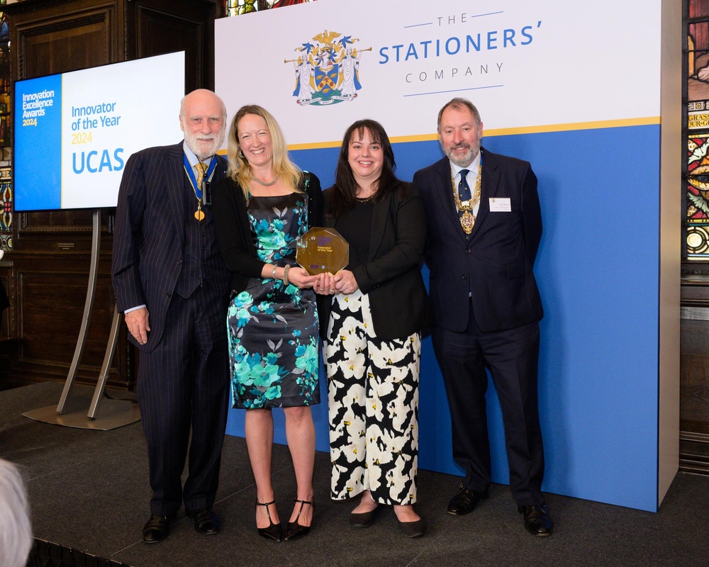 UCAS crowned Innovator of the Year at glittering awards at Stationer’s Hall