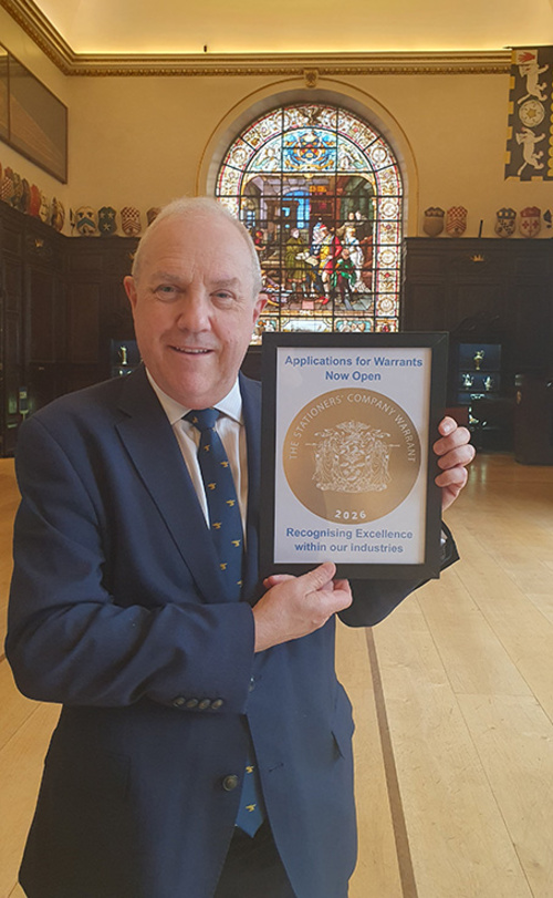 Stationers' Warrants -  Recognising Quality and Design. - A article by Chair of the Warrants Committee Freeman John Livingston