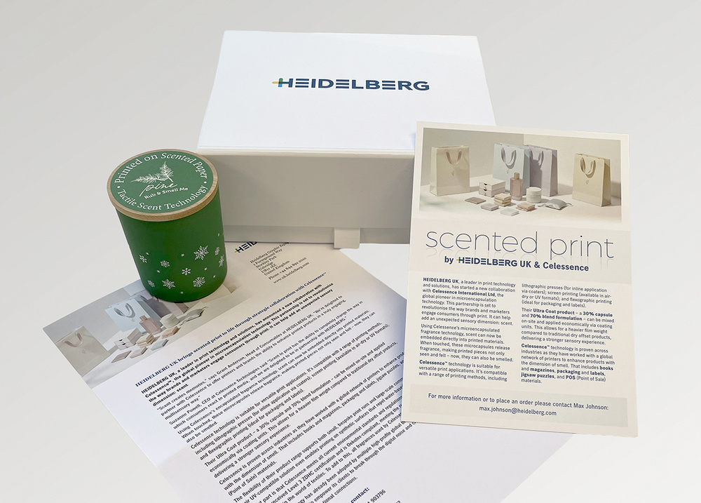 HEIDELBERG UK brings scented print to life through strategic collaboration with Celessence