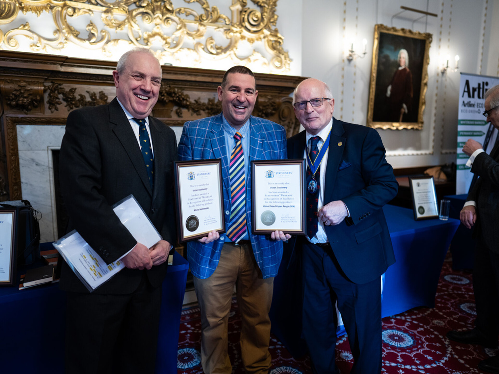 Victor Stationery secures renewed Stationers’ Company Warrants for RHINO Flexiback Notebooks and RHINO SEN Tinted Paper Range