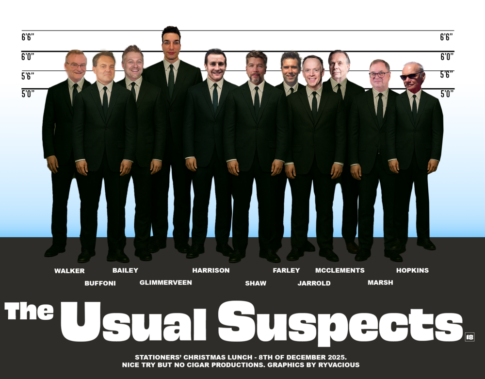 Usual Suspects Revealed at Members' Xmas lunch